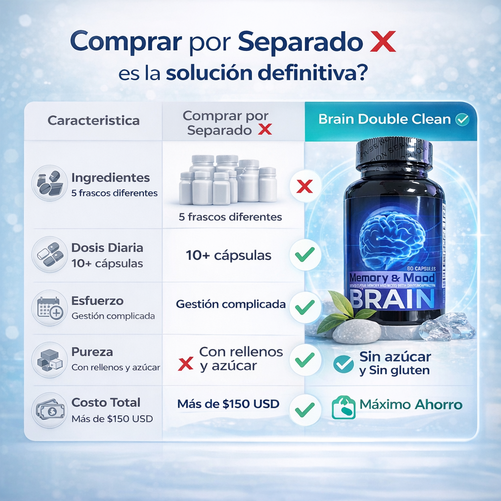 ¡Recupera tu Claridad Mental y Duerme Profundamente con Brain Double Clean!