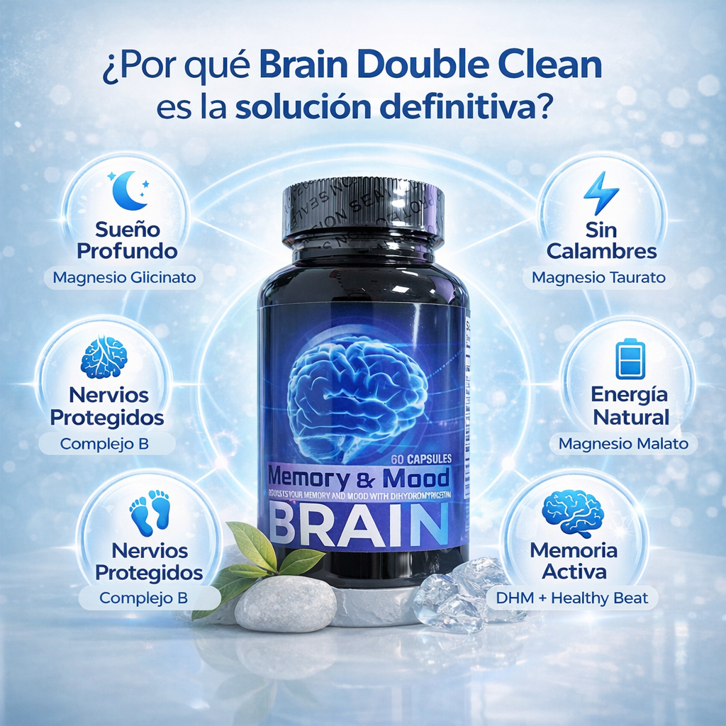 ¡Recupera tu Claridad Mental y Duerme Profundamente con Brain Double Clean!