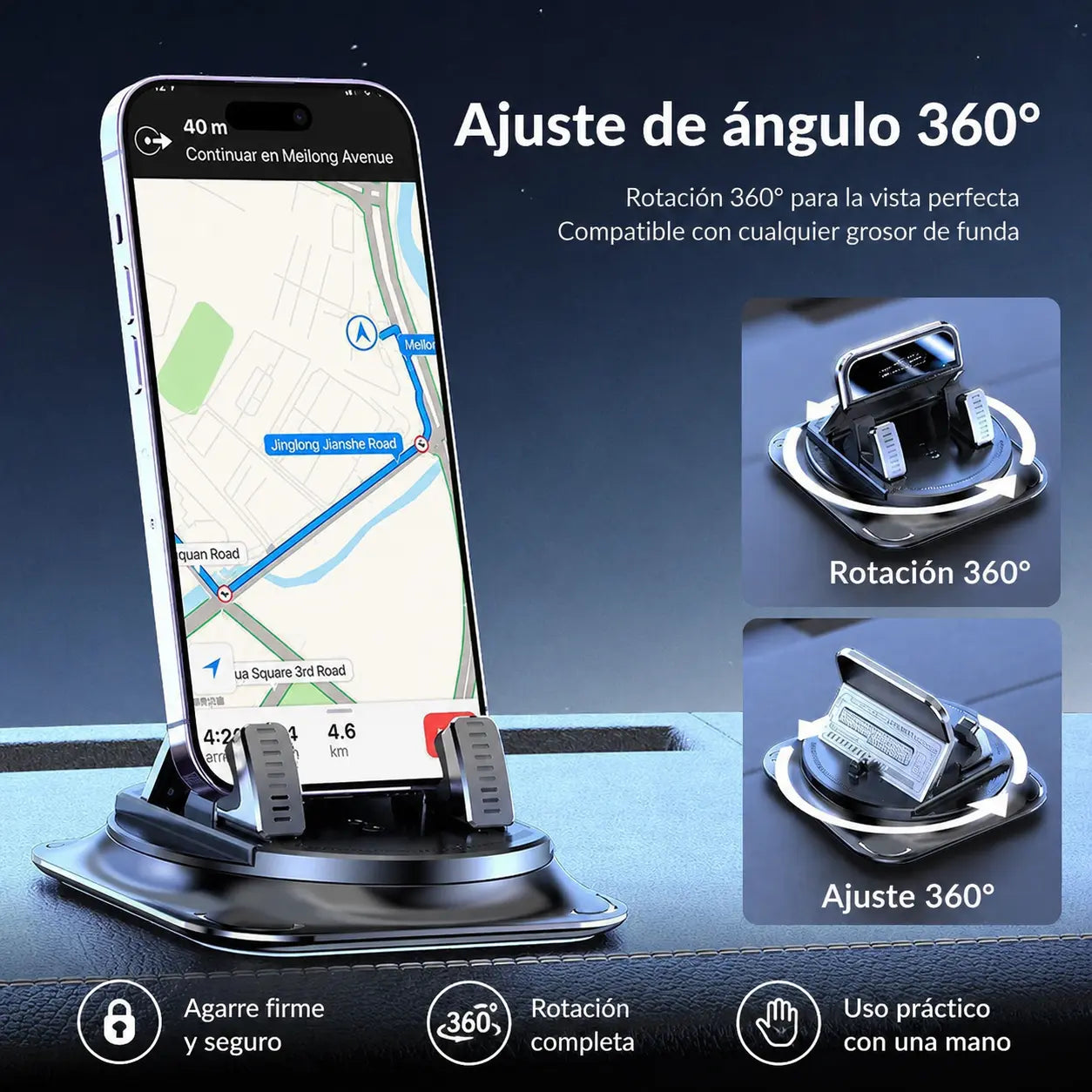 Grip360™ – Soporte Premium para Celular de Auto