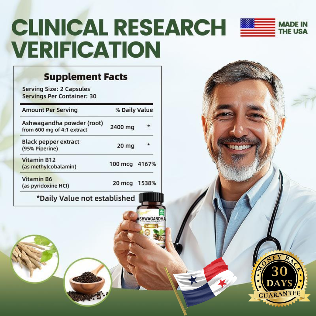 🌿 ASHWAGANDHA PREMIUM 2400mg